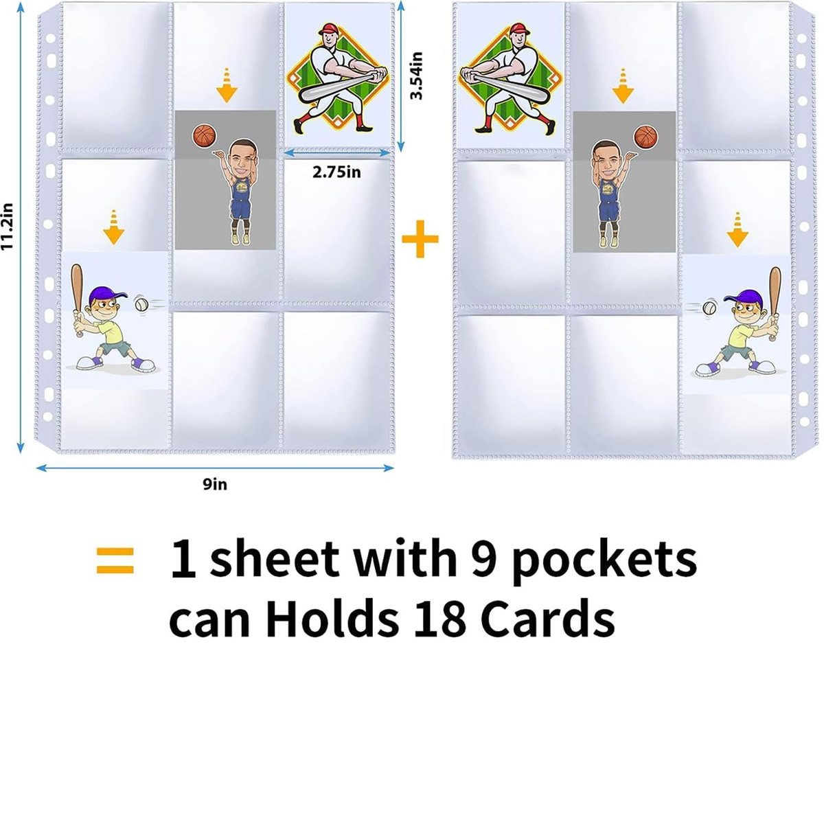 50 Pack 9 Pocket Card Sleeves  - Trading Card Binder review and price