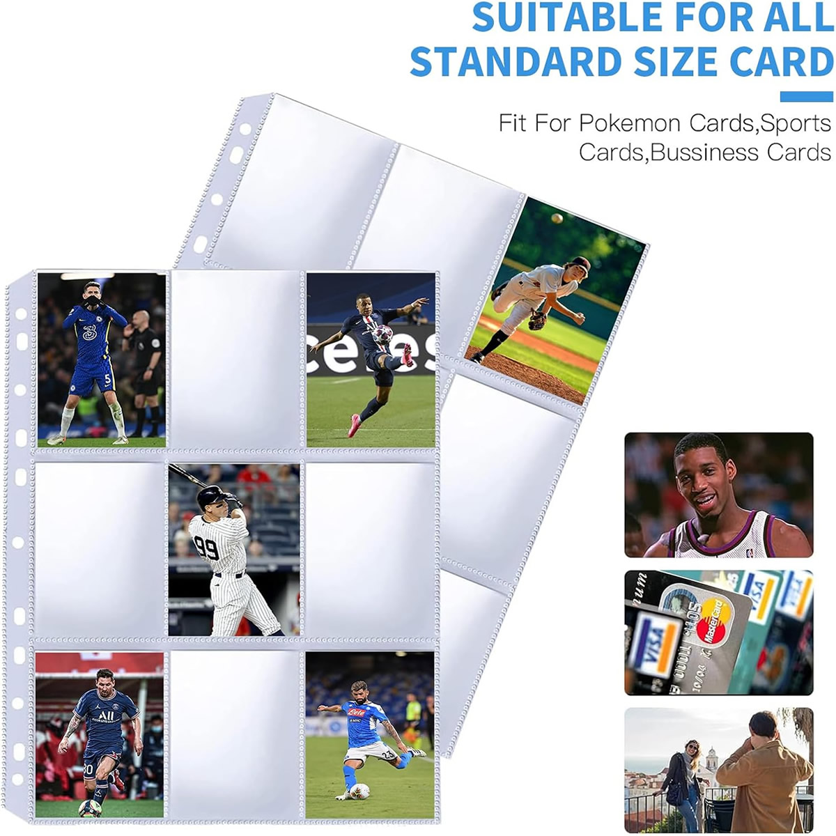 50 Pack 9 Pocket Card Sleeves  - Trading Card Binder review and price